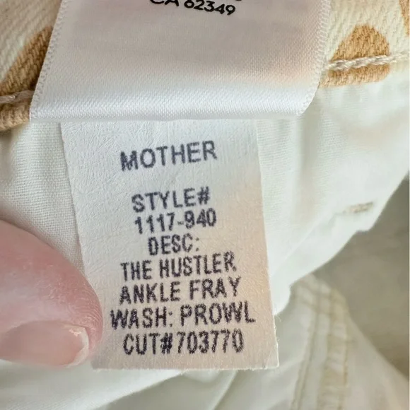 MOTHER The Hustler Ankle Fray Jeans – “Prowl” Leopard Print – Size 32 - Picture 8 of 9